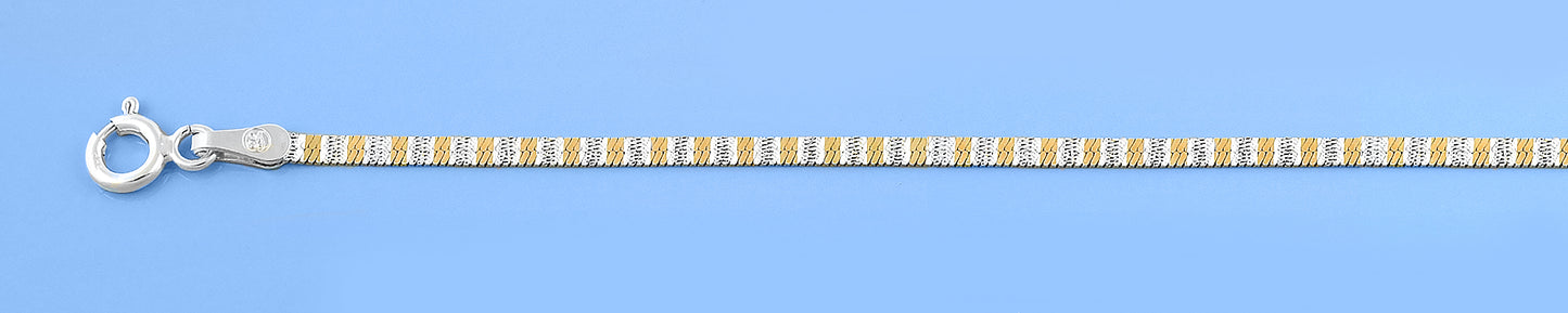 Silver Herringbone Bracelet