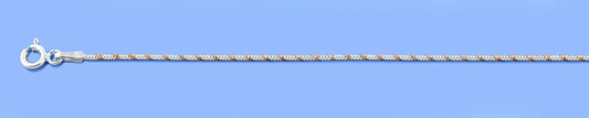 Silver Two-Tone Diamond-Cut Bracelet