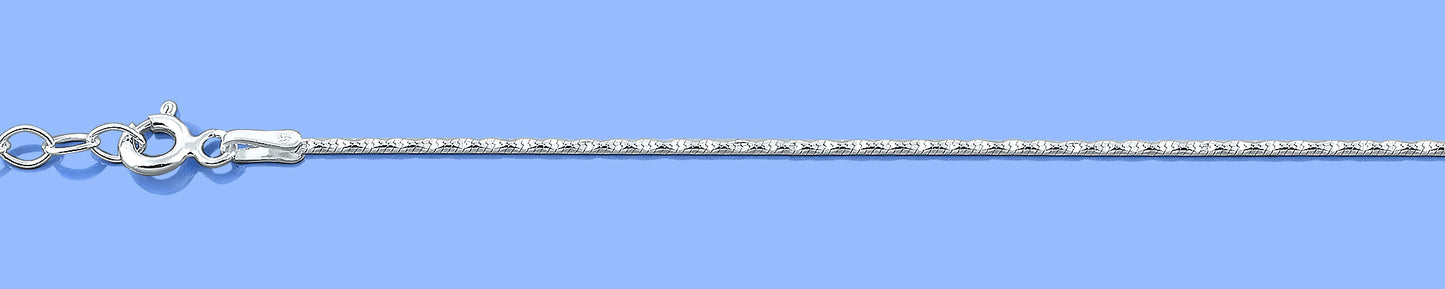 Silver Diamond Cut Bracelet