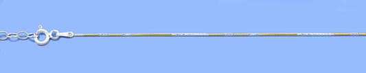 Silver Two-Tone Diamond Cut Bracelet