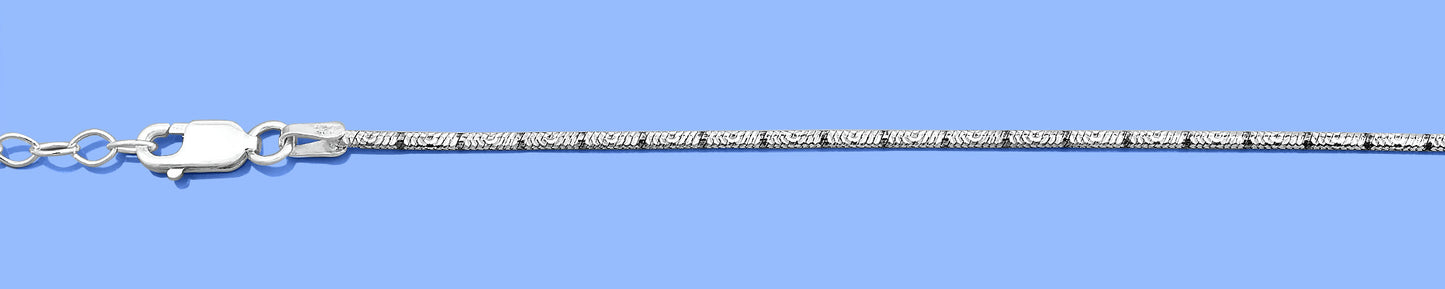 Silver Diamond Cut Bracelet