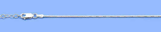 Silver Diamond Cut Snake Chain Bracelet