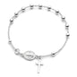 Silver Rosary Bracelet
