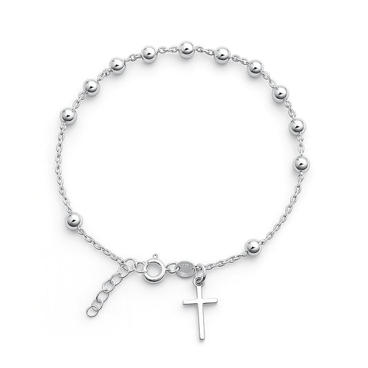 Silver Rosary Bracelet