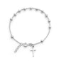Silver Rosary Bracelet