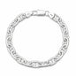 Silver Mariner Anchor Chain Bracelet
