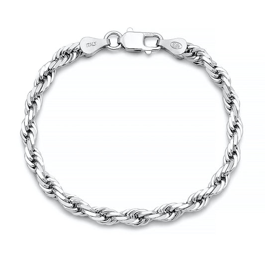 Silver Rope Bracelet