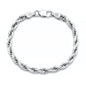 Silver Rope Bracelet