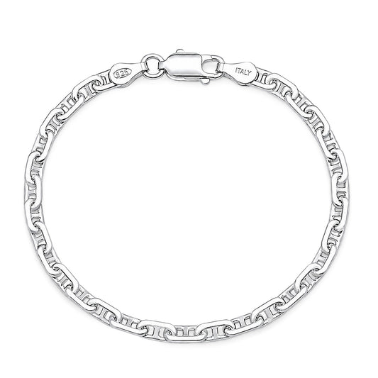 Silver Marina Link Bracelet - 5.4 mm