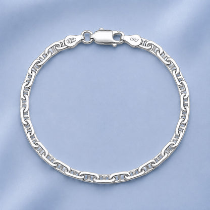 Silver Marina Link Bracelet - 5.4 mm