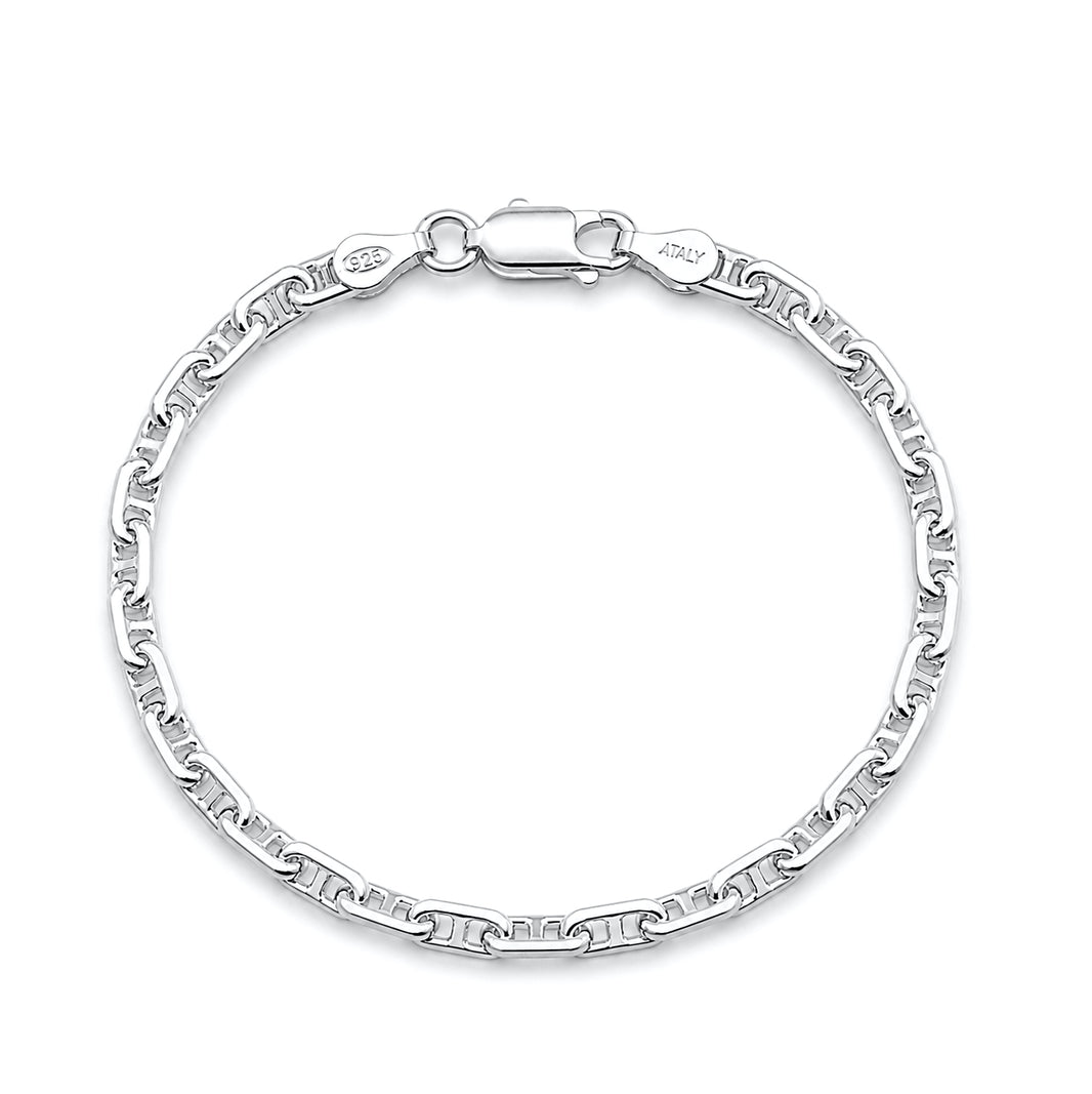 Silver Mariner Anchor Bracelet