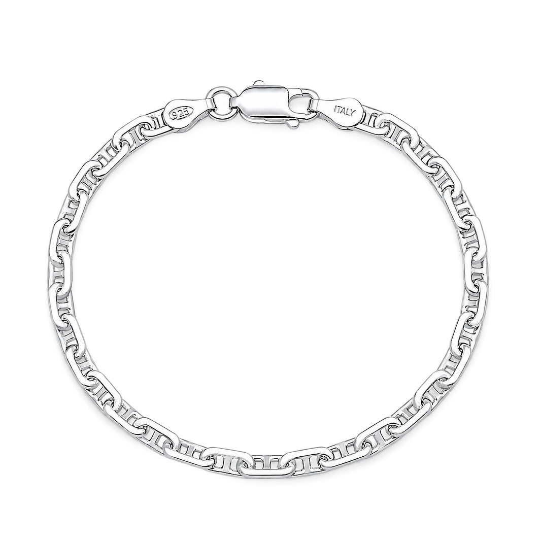 Silver Marina Link Bracelet - 4.5 mm
