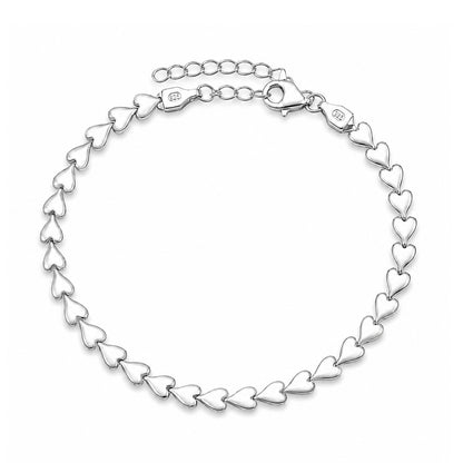 Silver Bracelet - Hearts