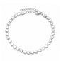Silver Bracelet - Hearts