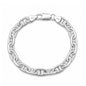 Silver Anchor Chain Bracelet