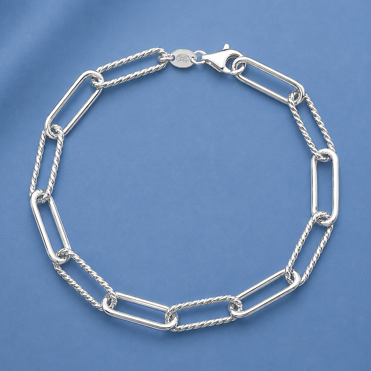 Silver Paperclip Bracelet - 6mm