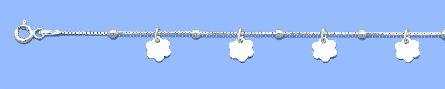 Silver Bracelet - Flower