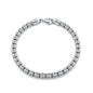 Sterling Silver Diamond-Cut Beaded Bracelet