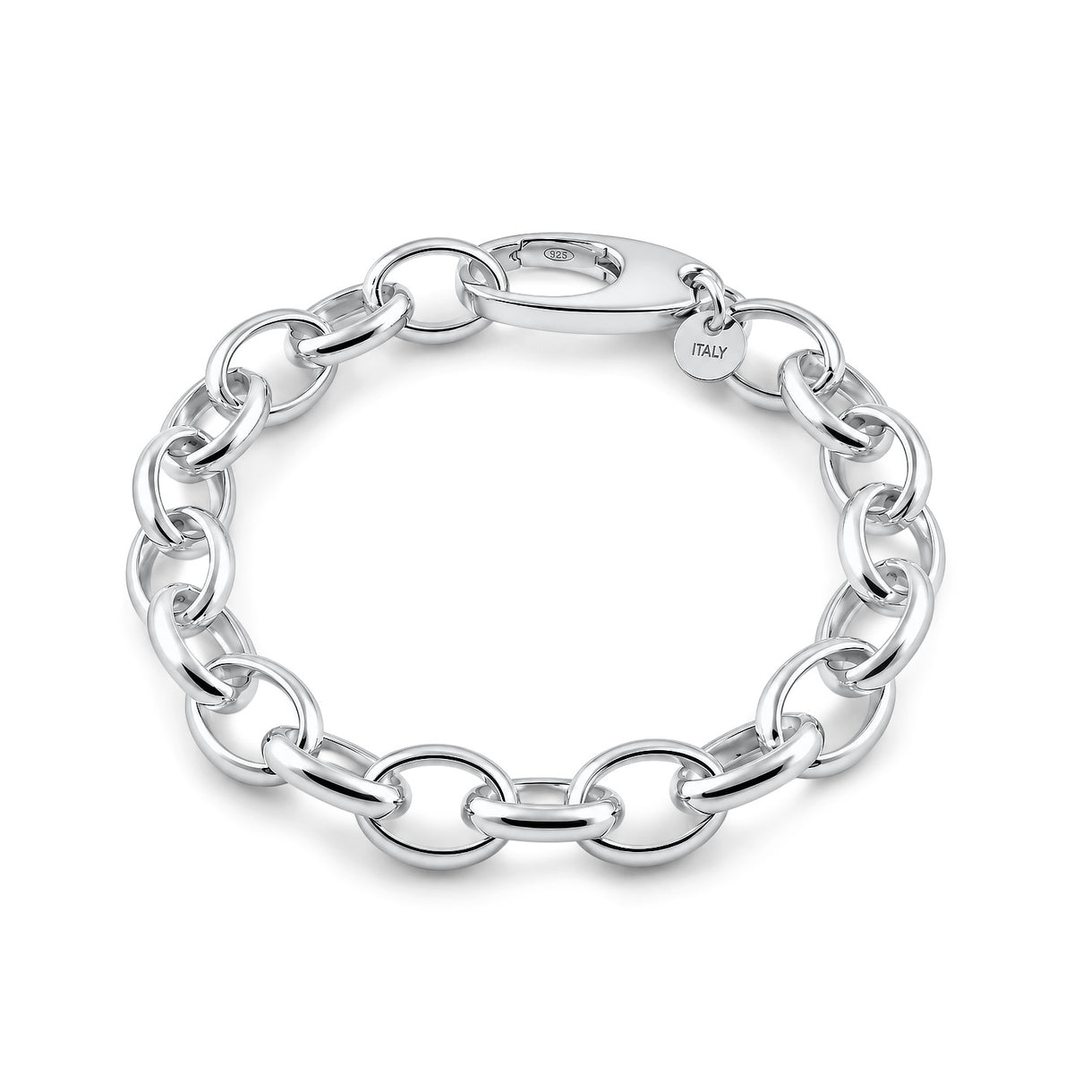Sterling Silver Oval Link Bracelet