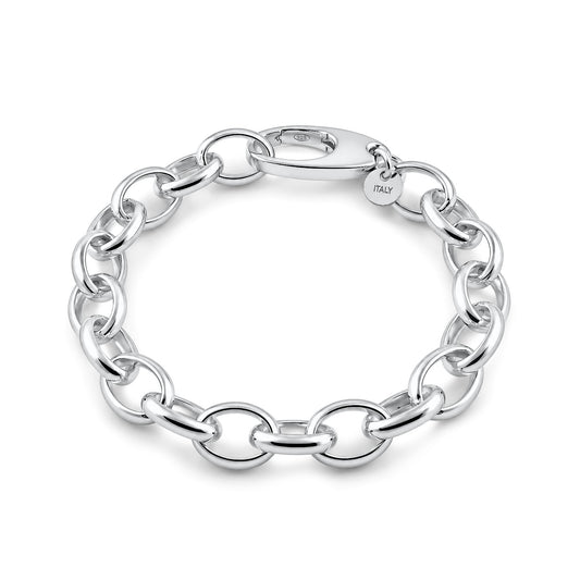 Sterling Silver Oval Link Bracelet