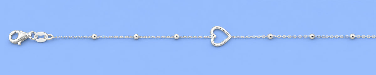 Silver Bracelet - Heart