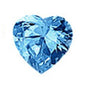 7 mm Heart Color CZ Earrings