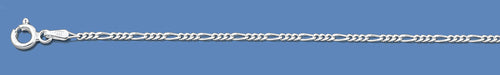 Silver Italian Figaro Chain 050