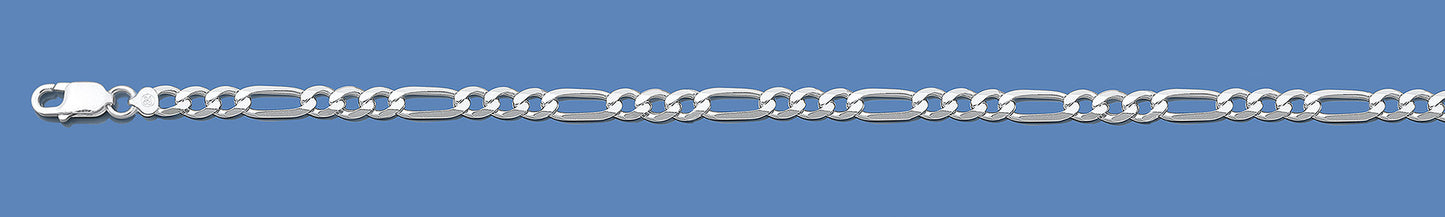 Silver Italian Chain - Figaro 080