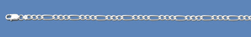 Silver Italian Figaro Chain 080