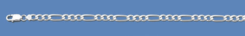 Silver Italian Figaro Chain 100