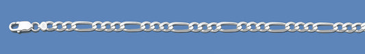 Silver Italian Chain - Figaro 100