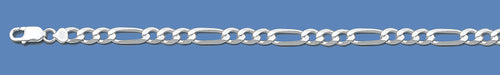 Silver Italian Figaro Chain 120