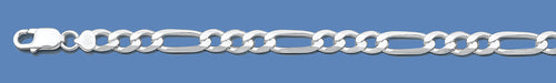 Silver Italian Figaro Chain 150
