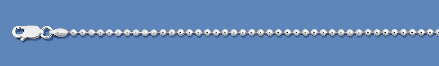 Silver Italian Chain - Bead 180