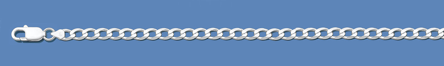 Silver Italian Chain - Curb 100