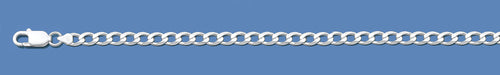 Silver Italian Curb Chain 100
