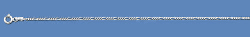 Silver Italian Figaro Chain 035