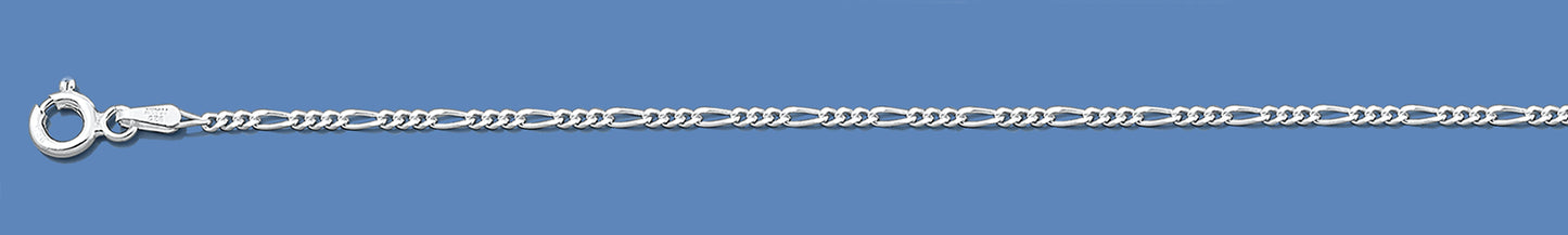 Silver Italian Chain - Figaro 040