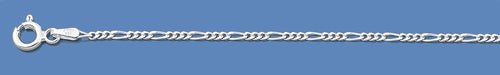 Silver Italian Figaro Chain 060