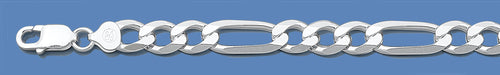 Silver Italian Figaro Chain 250