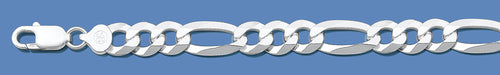 Silver Itlian Flat Figaro Chain 220