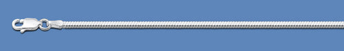 Silver Italian Square Snake Chain 040