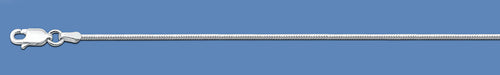 Silver Italian Dimaond Cut Snake Chain 015