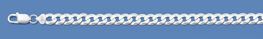 Silver Italian Chain - Flat Curb 120