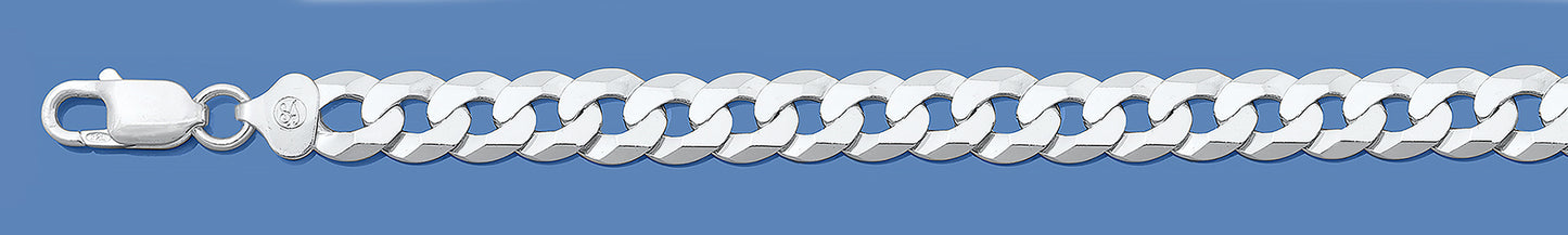 Silver Italian Chain - Flat Curb 180