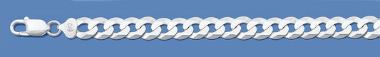 Silver Italian Chain - Flat Curb 180