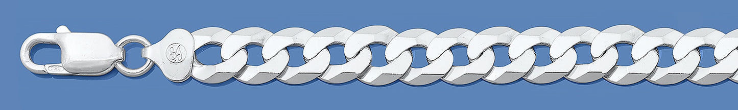 Silver Italian Chain - Flat Curb 220