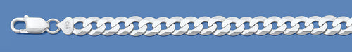 Silver Italian Flat Curb Chain 160