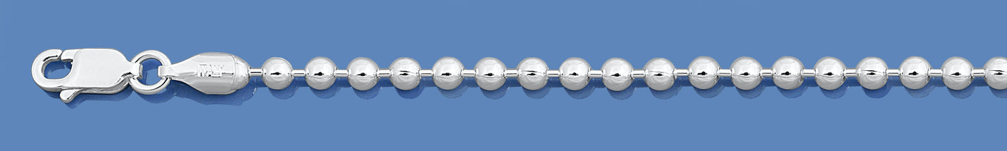 Silver Italian Chain - Bead 400