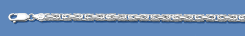 Silver Italian Chain - Byzantine 080